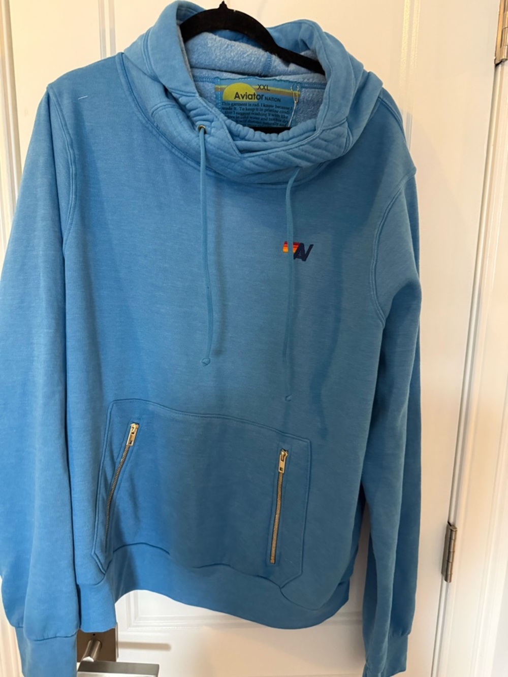 NWT Aviator Nation Sky Blue Ninja Hoodie